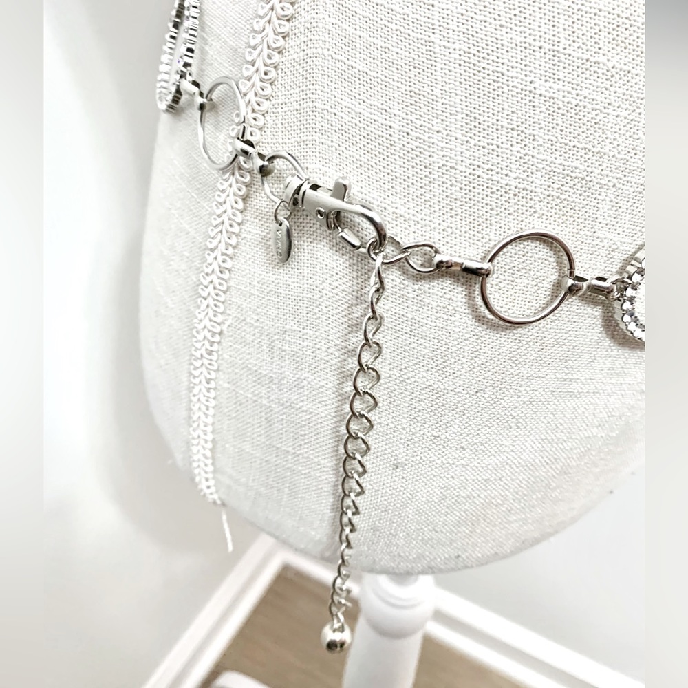 Rhinestone Metal Chain Belt - Large - Picture 5 of 7